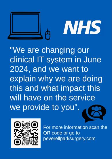 We are changing our clinical IT system « Peverell Park Surgery